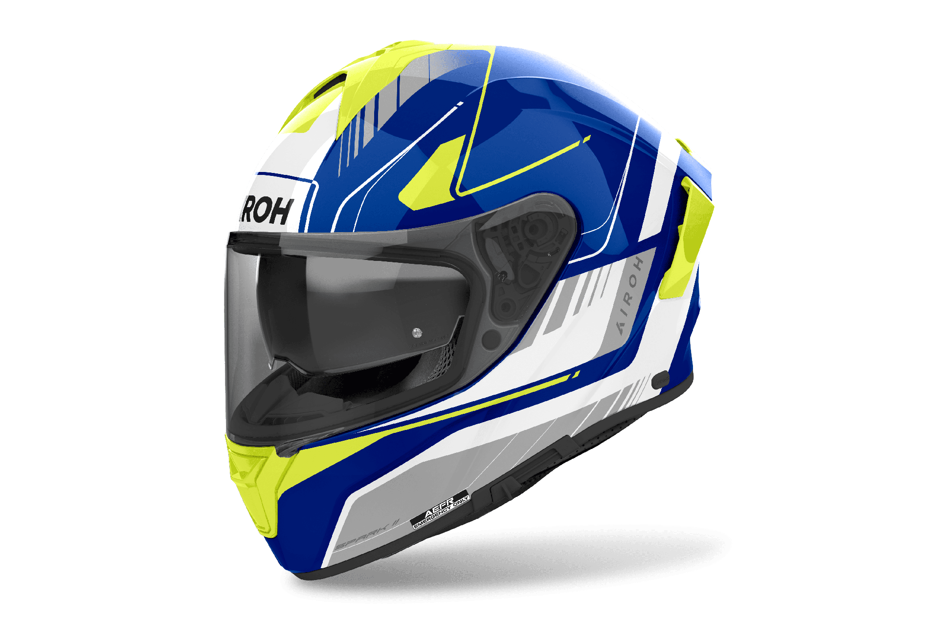 Helmet Spark 2 Chrono Blue/Yellow Gloss